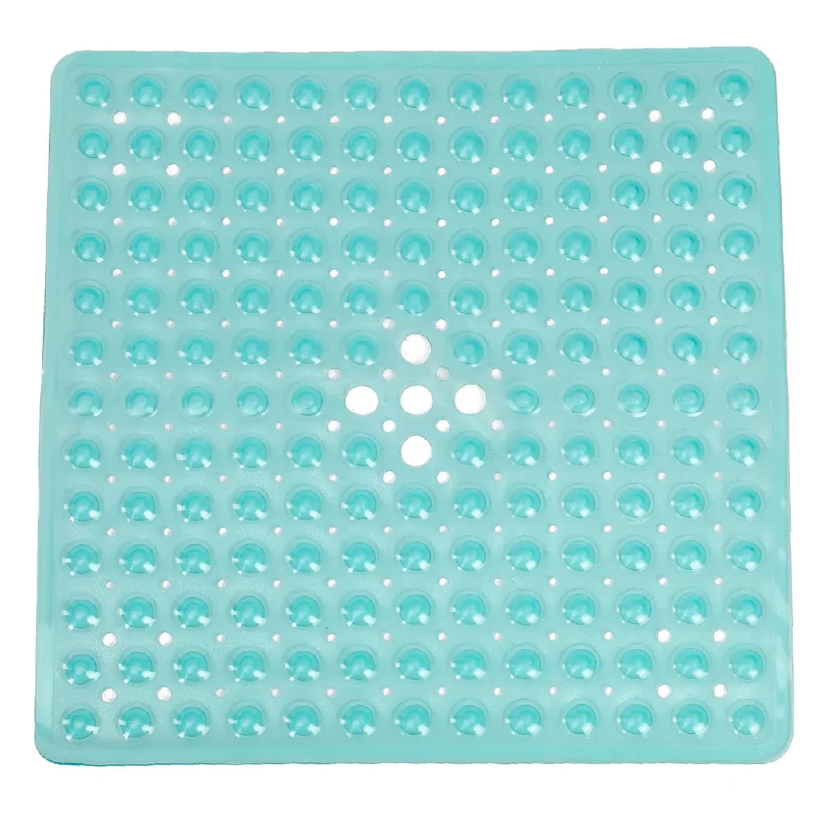 tapis douche moderne perforé drainage anti dérapant salle bain gris clair vert rose suctionolvable