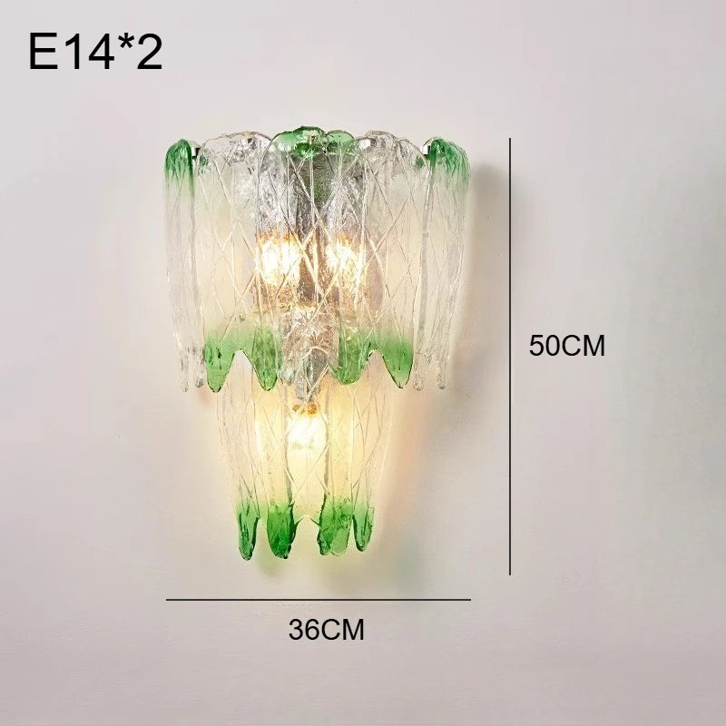 lampe suspendue vert classique blanches gouttes verre vintage doré