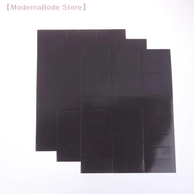 autocollants noirs modernes adhésifs 150 pièces 20cm 15cmOpaque uni réfrigérateur
