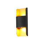 lampe murale moderne noir doré extérieure imperméable éclairage maison led ip65 hydrofuge