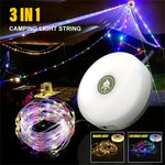 guirlande lumineuse camping led rechargeable modes multicolore extérieur jardin festive