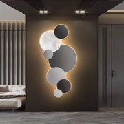 Peinture murale LED 3D pour entrée et couloir - Décoration moderne avec lumière intégrée