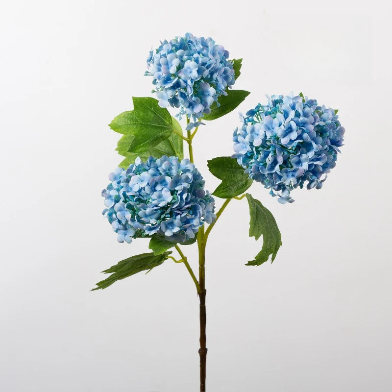 Bouquets artificiels fleurs soie hortensias violettes jaunes rouges décor intérieur mariage anniversaire