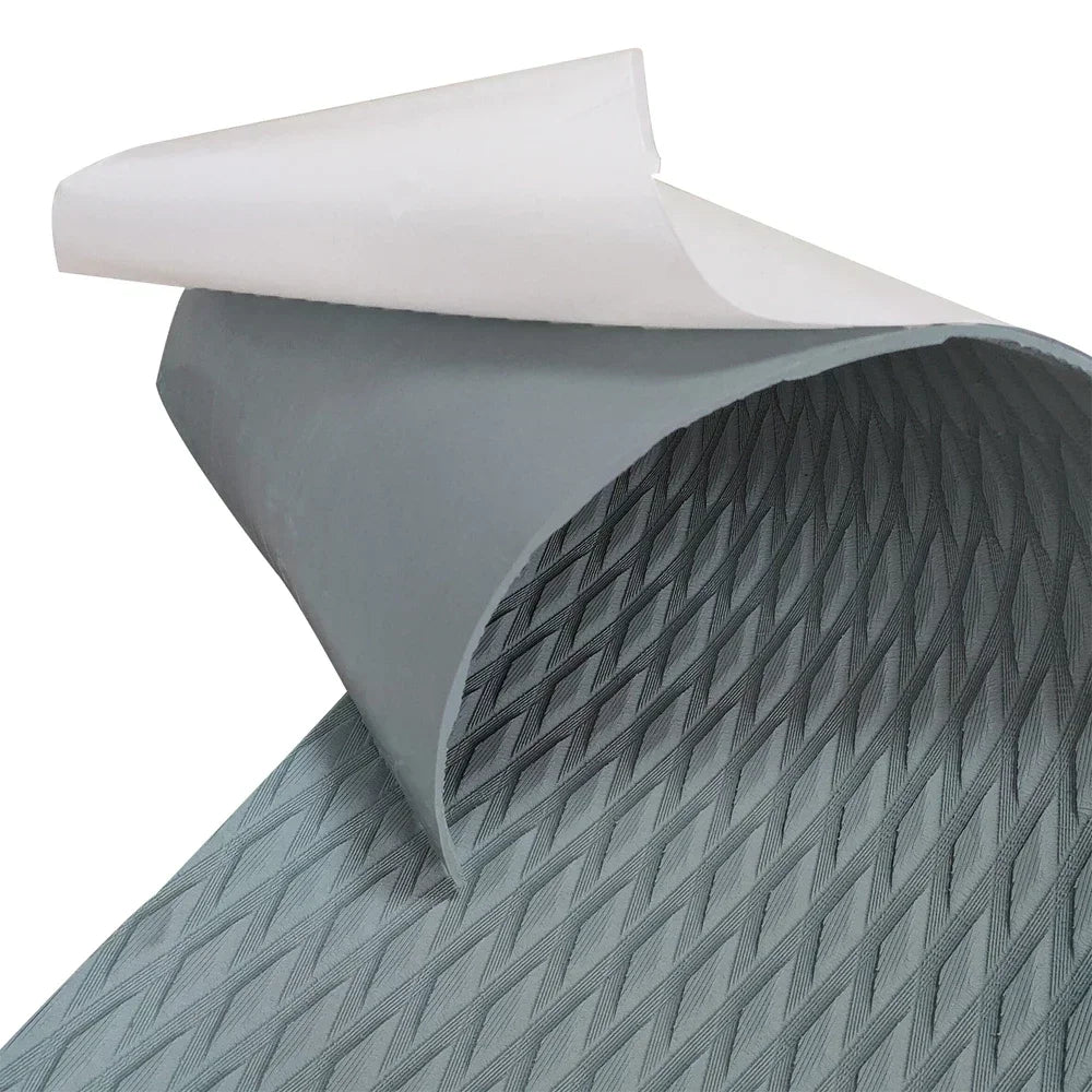 traction pad surf planche mousse eva adhésif antidérapant gris rayures diagonales moderne kayak piscine