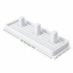 porte brosses dents électriques places support oral moderne minimaliste blanc noir