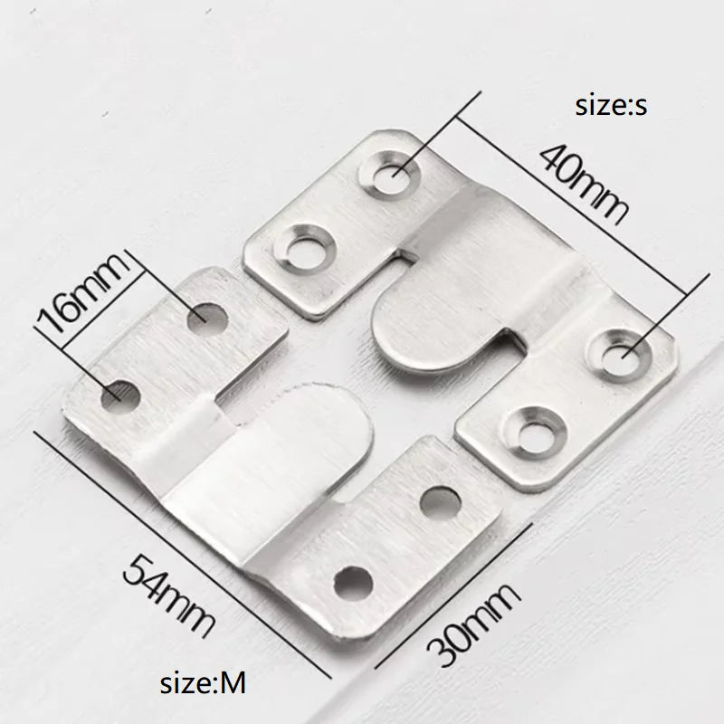 clips fixation acier inoxydable moderne lisses argentés utilisation multiple taille