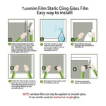 film verre statique décoratif oiseaux fleurs motifs opaques art déco nouveau instructions