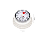 compteur temps mécanique retro couleur rouge vert jaune beige aimant horloge cuisine minuteuse analogique