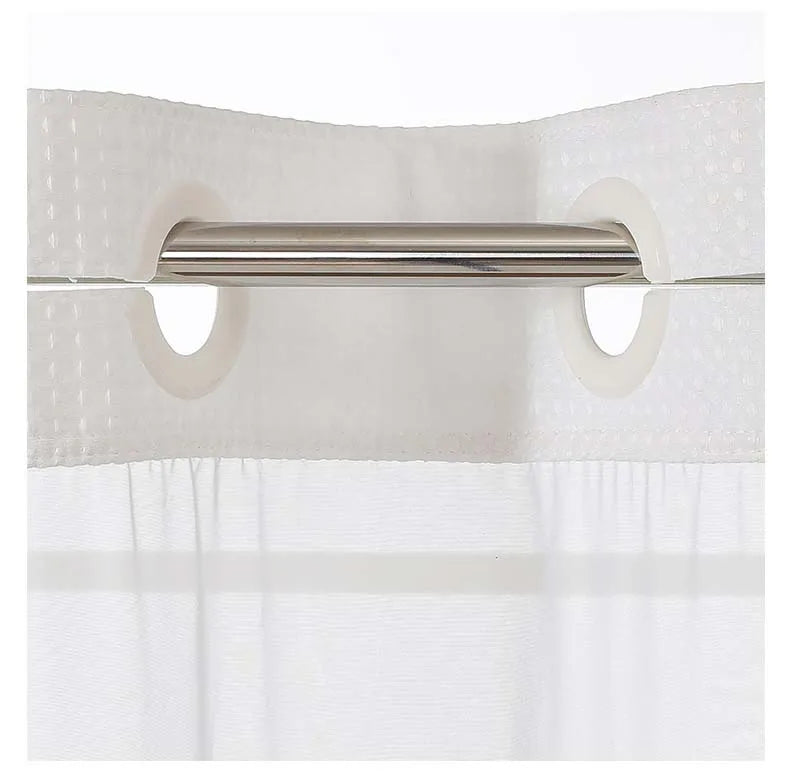 rideau douche blanc texture points moderne ourlet standard polyester respectueux environnement 183x183cm 183x198cm 183x213cm