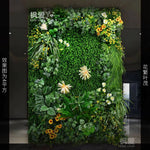 décoration intérieure mur végétal artificiel feuilles fleurs moderne naturel extérieur accroché vert blanc rouge