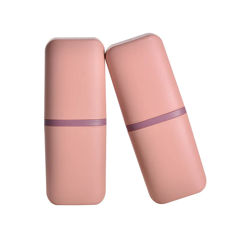 boîtes rangement moderne toiletterie bleu rose granuleuses voyage camping portable