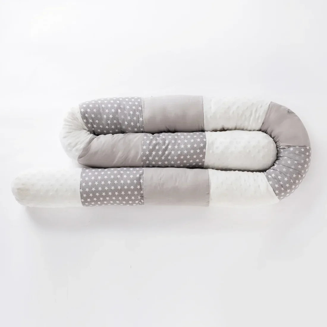 coussin lit bébé étoiles polka dots gris blanc rose confortable doux jouets animaux chiffres