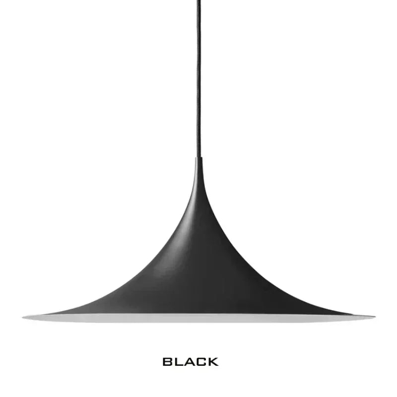 suspension lumineuse pendentif moderne noir blanc ampoule e27 métal certification flux luminescent