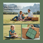 coussin pliable camping violet vert beige maille fine imperméable carabine poignée moderne pratique