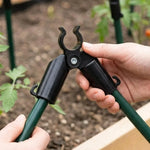 clips fixation plantes noir rainurés pragmatiques jardin clips tiges végétaux support grimpantes clips connecteurs