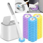 brosse wc jetable tête remplacement boîte rangement moderne blanche bleue violette