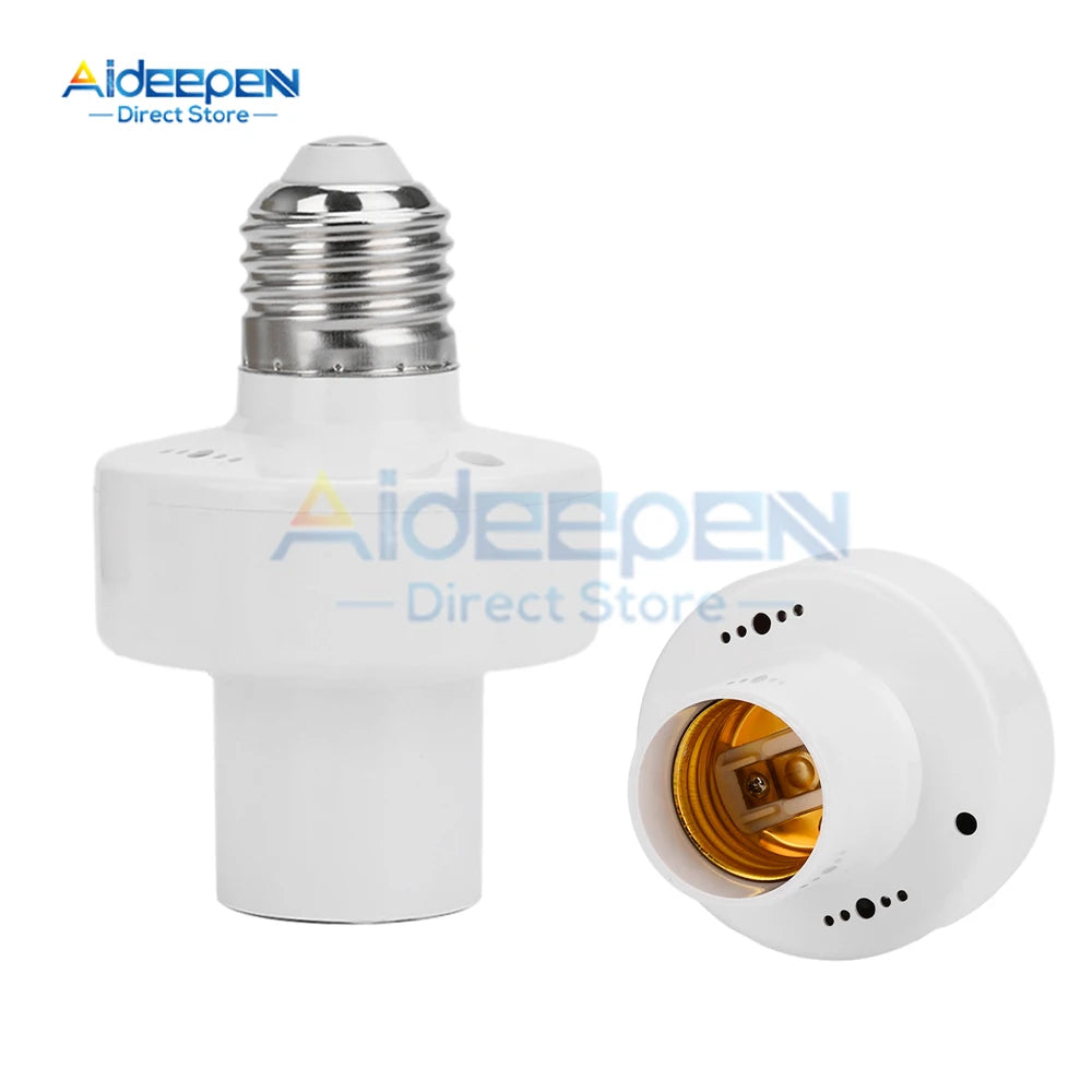 ampoule e27 radar induction blanc moderne support lampe économie energie ab