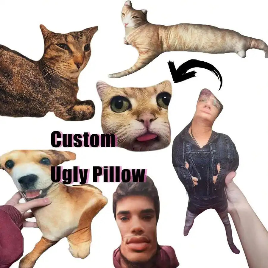 coussin personnalisable imprimé animaux créatif multicolore personnalisé chambre salon ornement cadeau unique