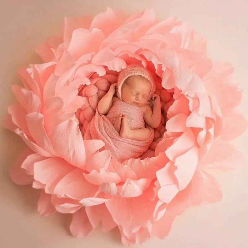 coussin photo bébé moderne violet rose orange bleu doux plissé tissu couverture bandeau jouet