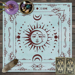 tapis mandala serpent floral occulte noir blanc violet vert or