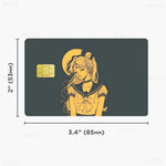 étiquettes carte bancaire stickers dessins animés personnages mignons adhésifs réutilisables waterproof classiques cartes credit