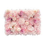 panneau mural floral rose romantique peonies hortensias chrysanthemes decoration mariage anniversaireextérieur