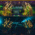 décoration mariage lumière or blanc rose sphérique moderne transparent fixée base carrée événement festif