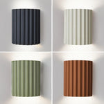 applique murale moderne rayée marron noir vert blanc orange éclairage quotidien fixée mur flux