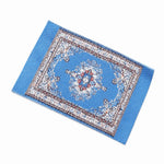 tapis miniature floral tissé classique couleurs vives franges accessoire poupée ornements géométriques 10.7cm 7cm