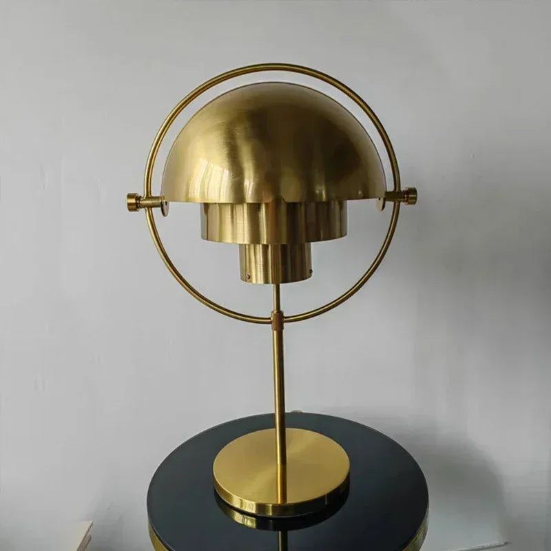lampe table moderne dorée géométrique opaque chevet salon chambre étude