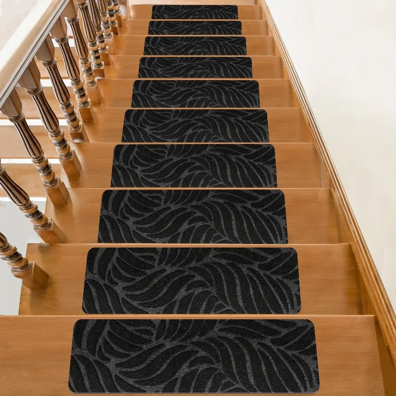 tapis antidérapants escaliers sécurité polyester moderne adhésif gris marron beige ondulé intérieur autoadhésif protection