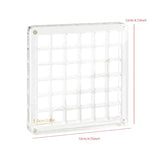 boîte bijoux transparent moderne 36 compartiments organisation artisanat coquillages diamants
