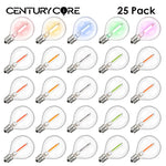 Ampoules LED multicolores G40 transparentes rouge jaune violet bleu vert extérieures E12 249 lumens