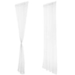 rideaux voilage couleur orange vert blanc decoratif translucide tringle maison moderne