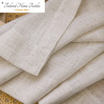 rideau moderne beige finement tissé opacité légère fenêtre française polyester grommet top adaptable