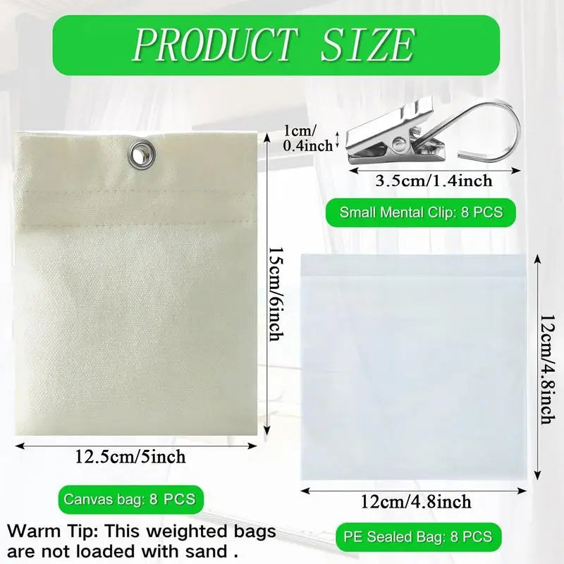 rideaux extérieurs sacs lest beiges clips métalliques tissu opaque pergola gazeboextérieur