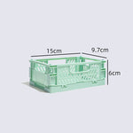 paniers pliables plastique bleu clair jaune rose vert pastel perforations modernes pratiques poignées