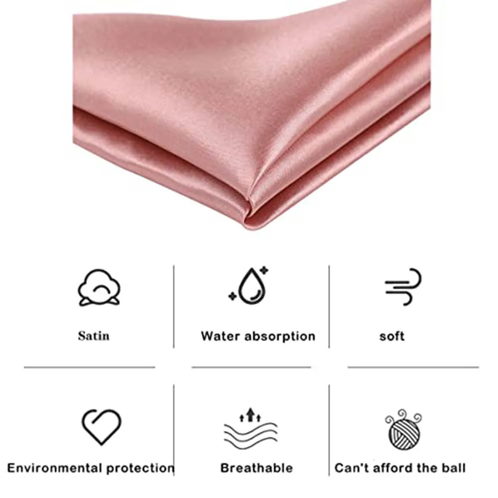 serviettes table rose pâle bleu royal beige clair modernes 12 pièces satinées polyester