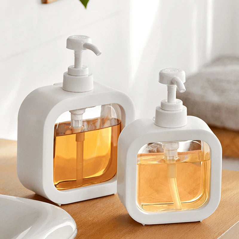 distributeur savon liquide transparent violet noir rose blanc moderne minimaliste rechargeable salle bains cuisine