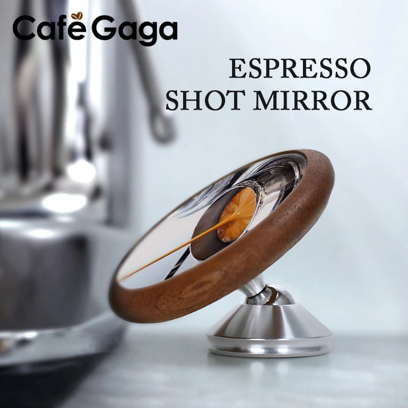 miroir aimanté moderne minimaliste bois argent métal lisse observation espressoSHOT