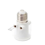 adaptateur ampoule led e27 blanc moderne base conversion lampe aluminium certifié