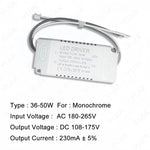 driver led blanc 24v 36v 60v 108v 280ma 300ma rond perforations moderne
