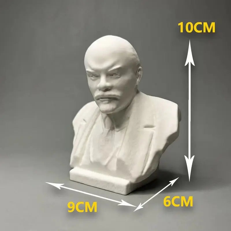 statue plâtre lénine sculpture gypse ornement art décorations peintes main fête communiste portrait réaliste