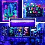 lampe uv led noire fluo détection fluorescence scène dj portable adaptateur usb
