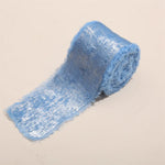 ruban satiné bord effiloché 5mètres polyester largeur 4.5cm couleurs rose rouge gris noir bleu