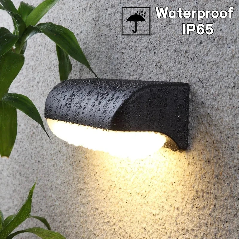 applique murale led moderne étanche ip65 noir blanche ovale fixations oeilletsextérieur intérieur jardin chambre