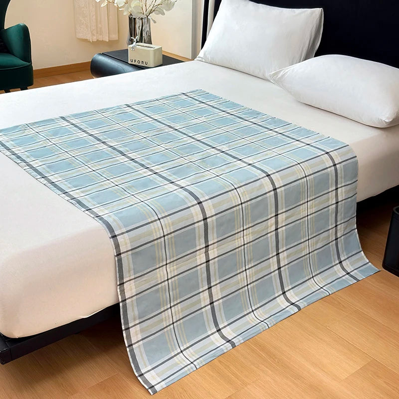 couverture tapis noir blanc grille moderne 110x150cm 160x230cm 200x230cm 230x250cm