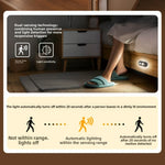 lampe sol détecteur mouvement noir blanche transparente moderne compact adhésif interrupteur nuit bébé chambre