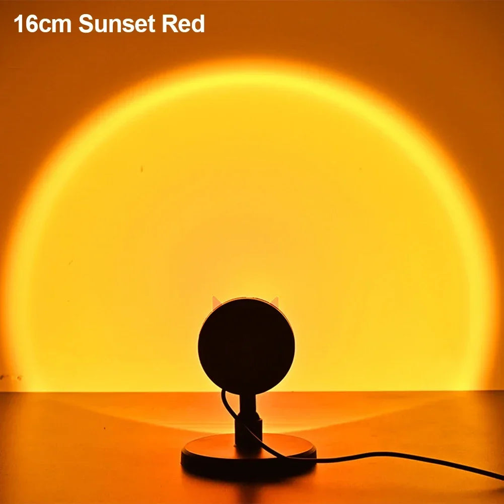 lampe projection led arc ciel usb moderne noir blanc orange décoration chambreôtel