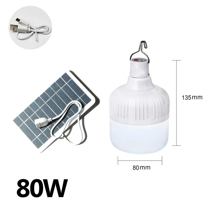 lampe led rechargeable blanc moderne ip66 usb solar panel camping nuit sécurité eye protection